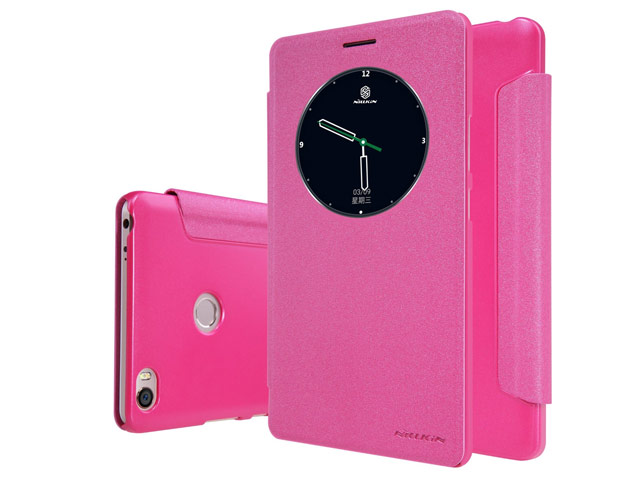 Чехол Nillkin Sparkle Leather Case для Xiaomi Mi Max (розовый, винилискожа)
