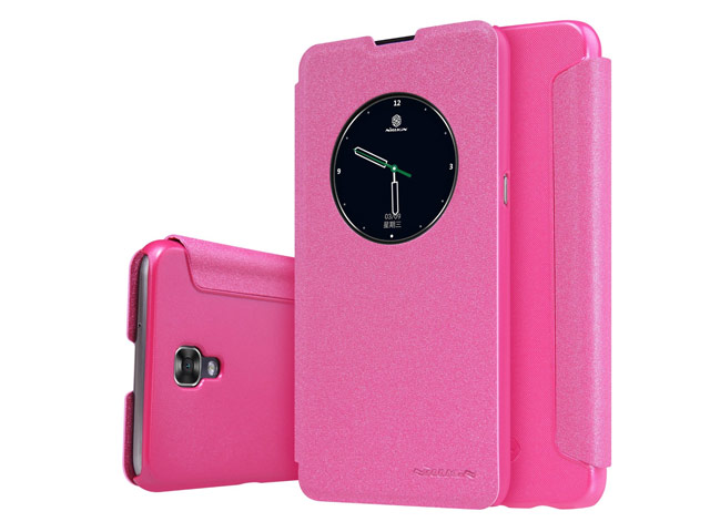 Чехол Nillkin Sparkle Leather Case для LG X view (розовый, винилискожа)
