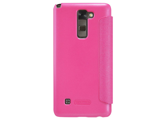 Чехол Nillkin Sparkle Leather Case для LG Stylus 2 (розовый, винилискожа)