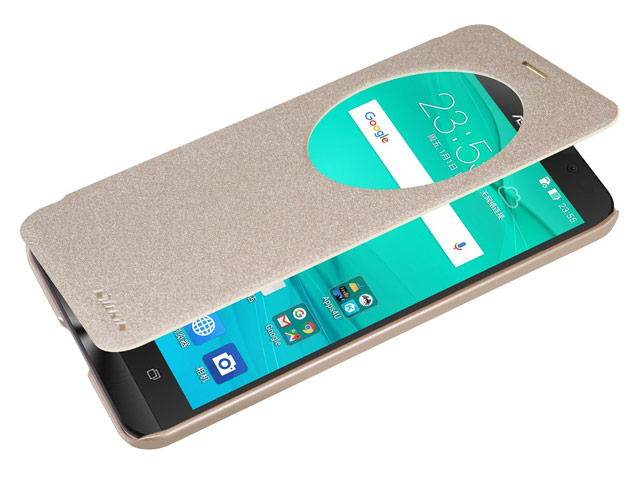 Чехол Nillkin Sparkle Leather Case для Asus ZenFone Go TV ZB551KL (золотистый, винилискожа)