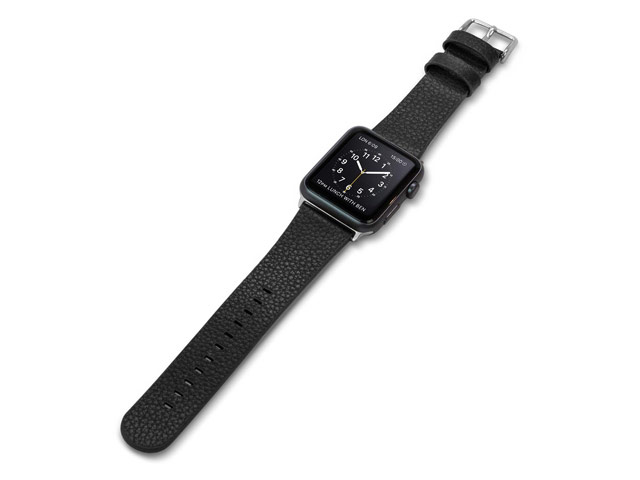 Ремешок для часов X-Doria Band Lux для Apple Watch (38 мм, черный, кожаный)