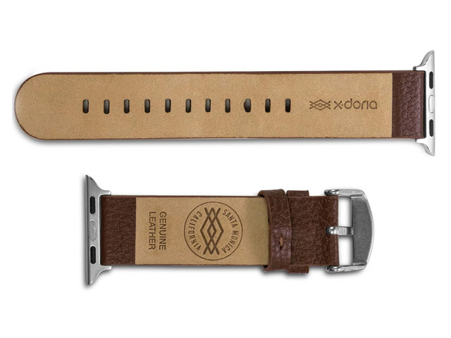 Ремешок для часов X-Doria Band Lux для Apple Watch (42 мм, коричневый, кожаный)