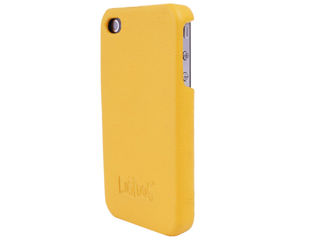 Чехол The LostDog 2011 для Apple iPhone 4 (кожаный, желтый)