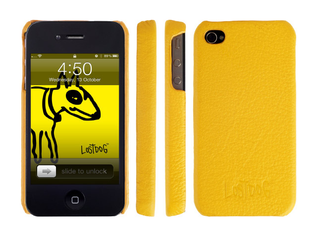 Чехол The LostDog 2011 для Apple iPhone 4 (кожаный, желтый)