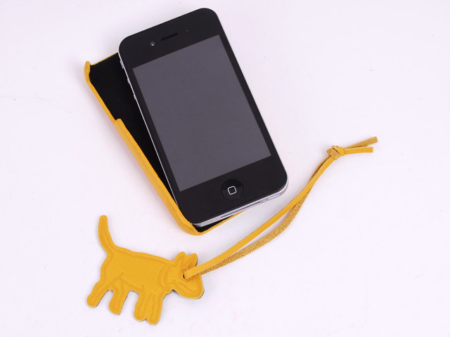 Чехол The LostDog 2011 для Apple iPhone 4 (кожаный, желтый)