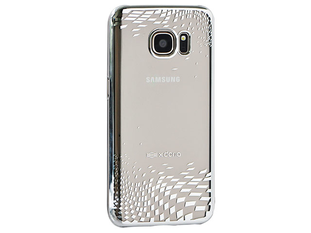 Чехол X-doria Floating Rhombus для Samsung Galaxy S7 (серебристый, пластиковый)