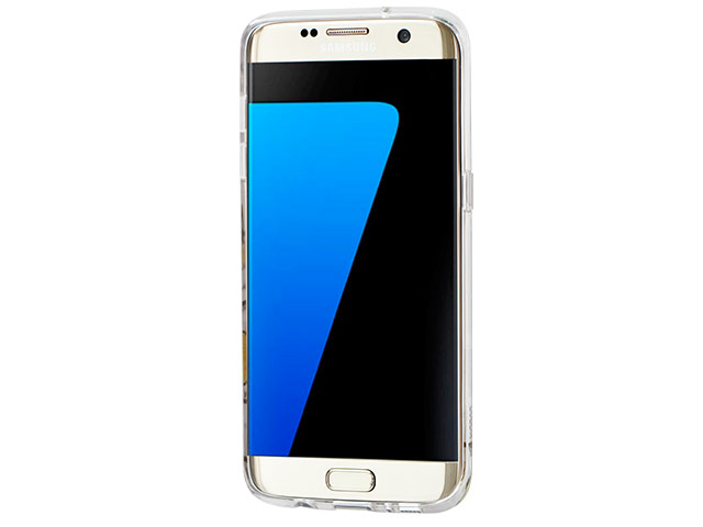 Чехол X-doria Geometry для Samsung Galaxy S7 edge (золотистый, гелевый)