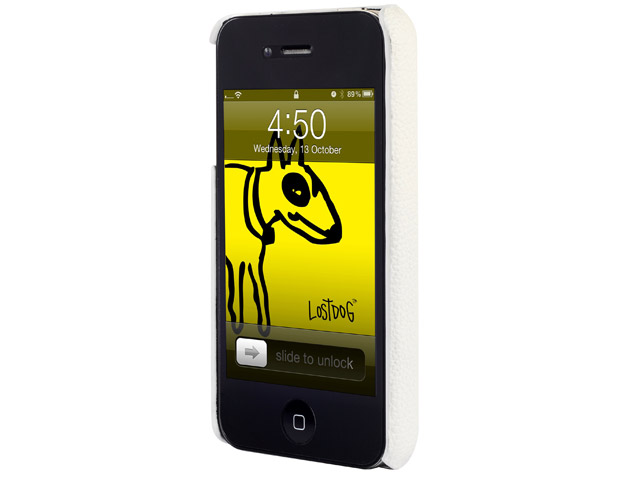 Чехол The LostDog 2011 для Apple iPhone 4 (кожаный, белый)