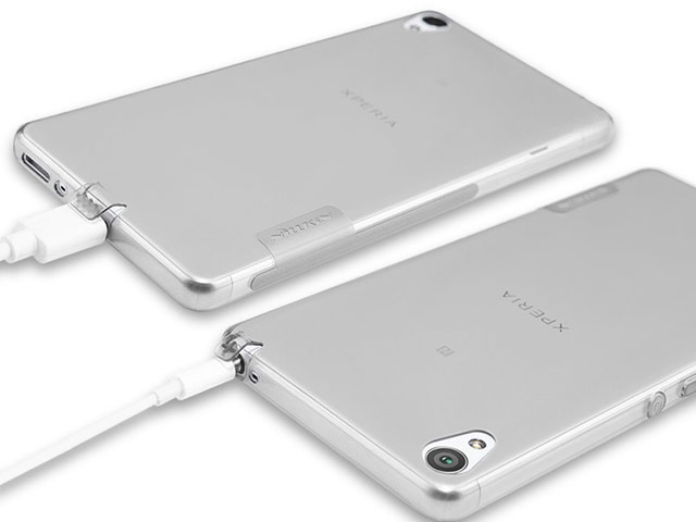 Чехол Nillkin Nature case для Sony Xperia XA (серый, гелевый)
