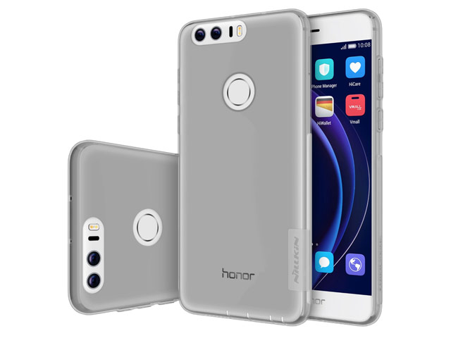 Чехол Nillkin Nature case для Huawei Honor 8 (серый, гелевый)