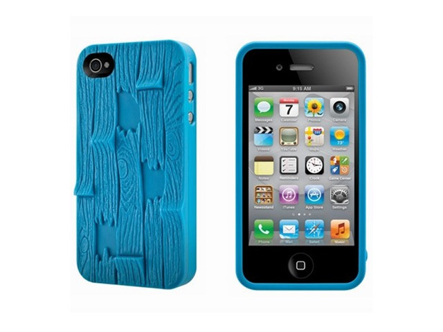 Чехол SwitchEasy Plank для Apple iPhone 4/4S (голубой, пластиковый)