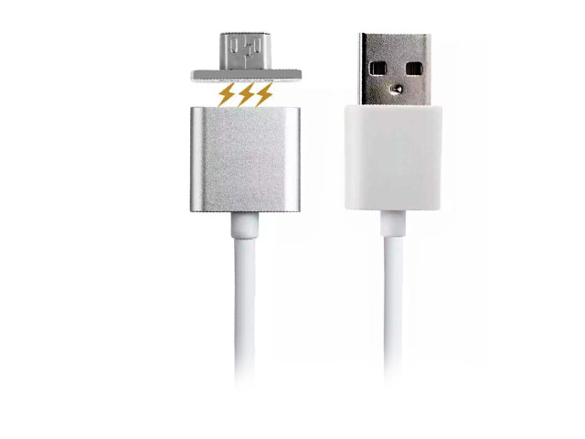 USB-кабель Synapse Magnet Cable (microUSB, белый, 1 м)