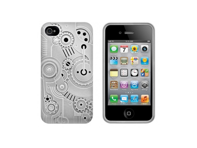 Чехол SwitchEasy Clockwork для Apple iPhone 4/4S (серебристый, пластиковый)