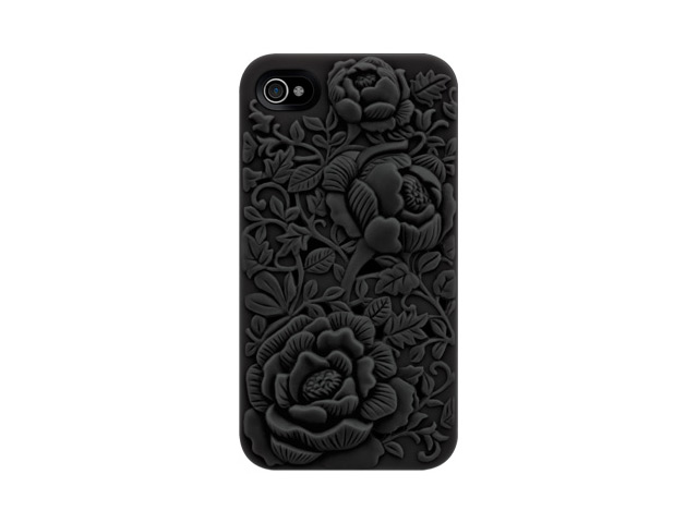 Чехол SwitchEasy Blossom для Apple iPhone 4/4S (черный, пластиковый)