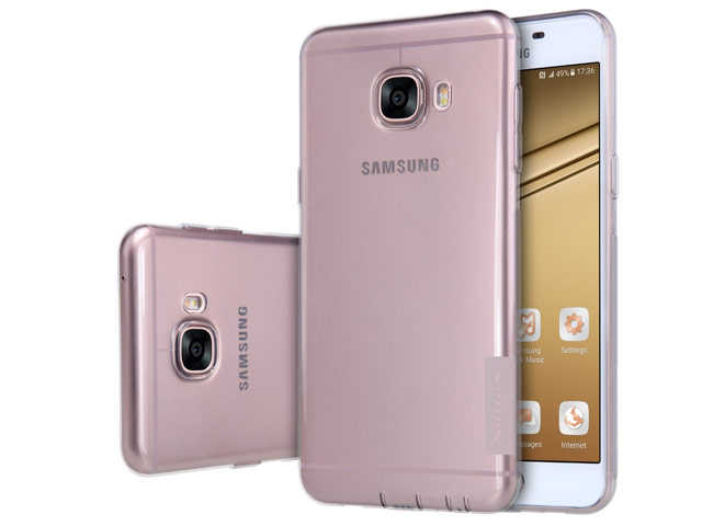 Чехол Nillkin Nature case для Samsung Galaxy C5 C5000 (серый, гелевый)