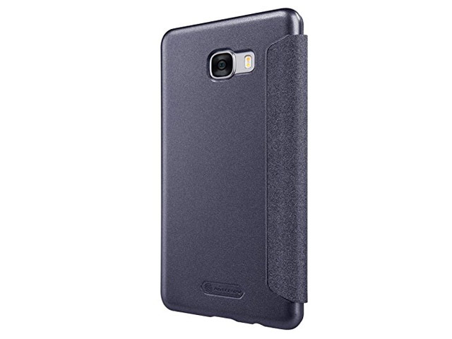 Чехол Nillkin Sparkle Leather Case для Samsung Galaxy C7 C7000 (темно-серый, винилискожа)