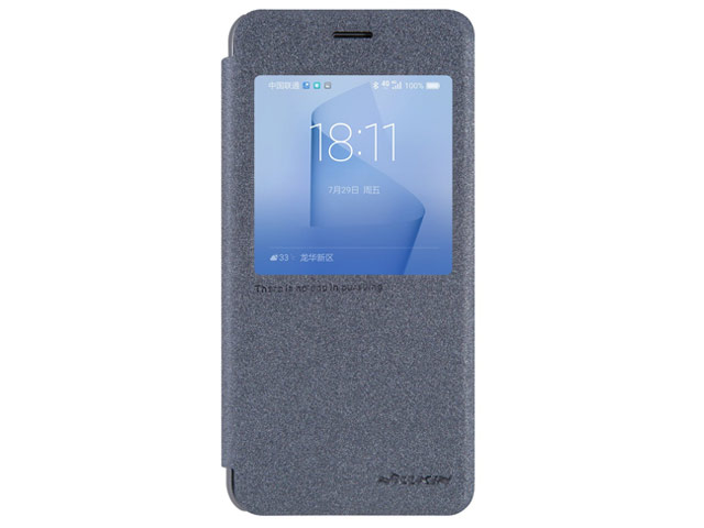 Чехол Nillkin Sparkle Leather Case для Huawei Honor 8 (темно-серый, винилискожа)