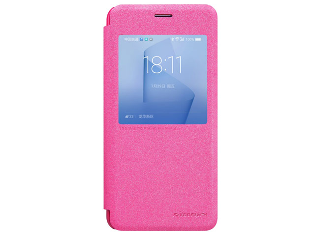 Чехол Nillkin Sparkle Leather Case для Huawei Honor 8 (розовый, винилискожа)