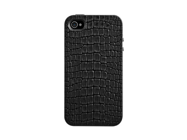 Чехол SwitchEasy Reptile для Apple iPhone 4/4S (черный, кожанный)