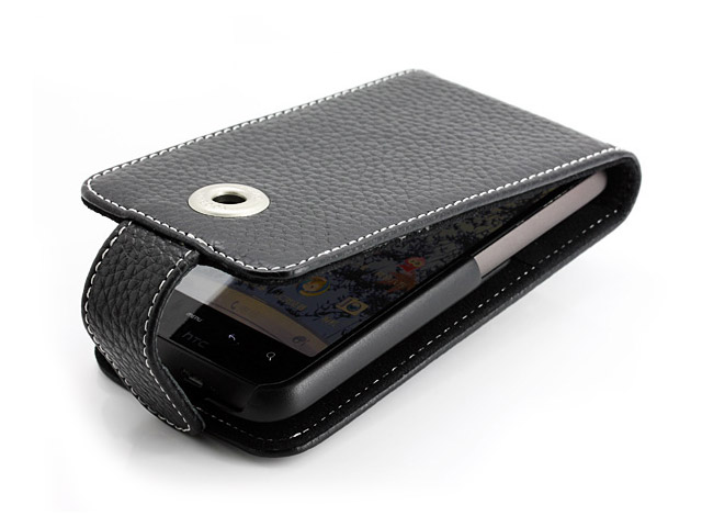 Чехол YooBao Slim case для HTC Desire HD (черный, кожанный)