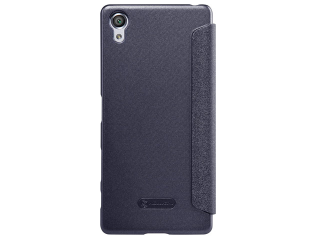 Чехол Nillkin Sparkle Leather Case для Sony Xperia X (темно-серый, винилискожа)