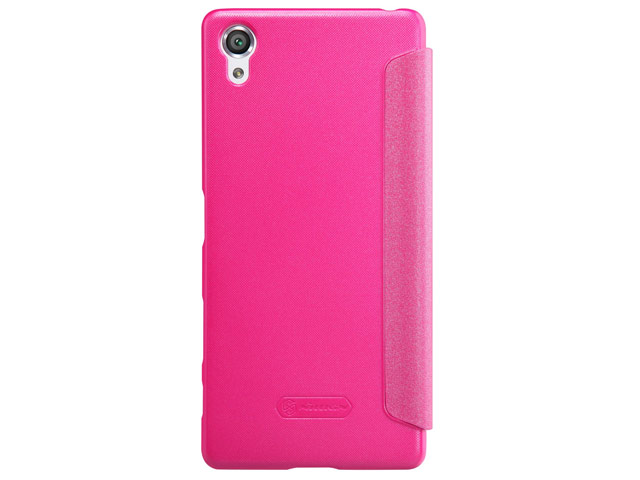 Чехол Nillkin Sparkle Leather Case для Sony Xperia X (розовый, винилискожа)