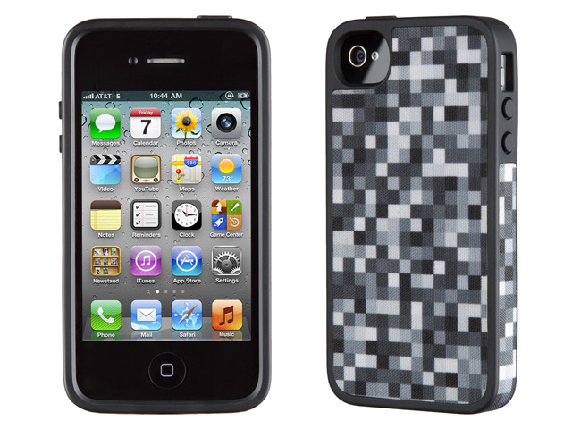 Чехол Speck Fitted для Apple iPhone 4/4S (узор в клетку, серый)