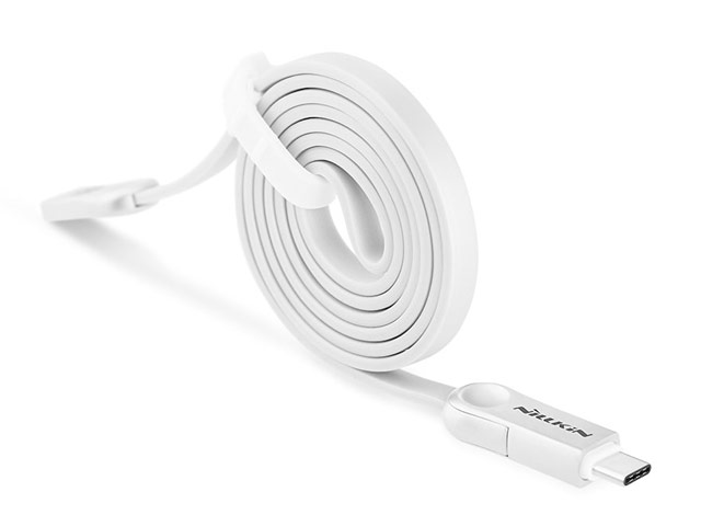 USB-кабель Nillkin Plus III Cable универсальный (USB Type C, microUSB, 1 метр, белый)