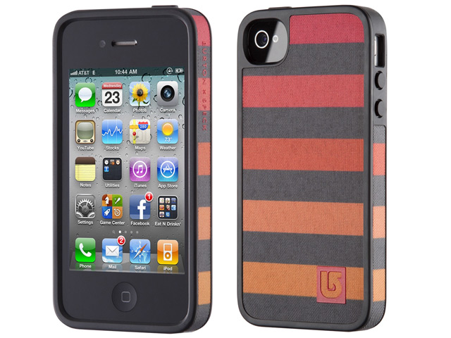 Чехол Speck FabShell Burton для Apple iPhone 4/4S (узор в полоску, оранжевый)