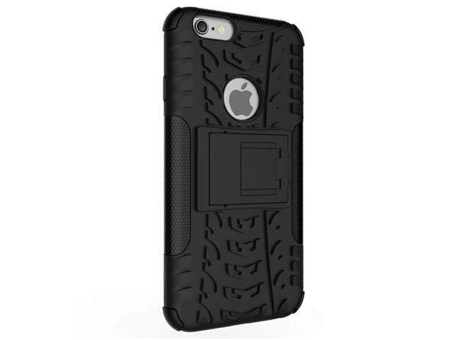 Чехол Yotrix Shockproof case для Apple iPhone 6S (черный, пластиковый)