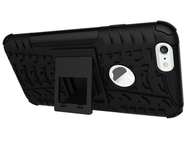 Чехол Yotrix Shockproof case для Apple iPhone 6S (черный, пластиковый)