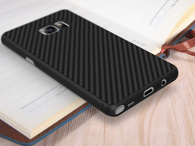 Чехол Nillkin Synthetic fiber для Samsung Galaxy Note 7 (черный, карбон)