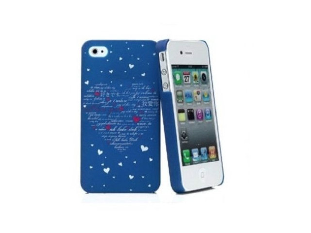 Чехол KissKin Doodle Back case для Apple iPhone 4/4S (Night Heart, пластиковый)