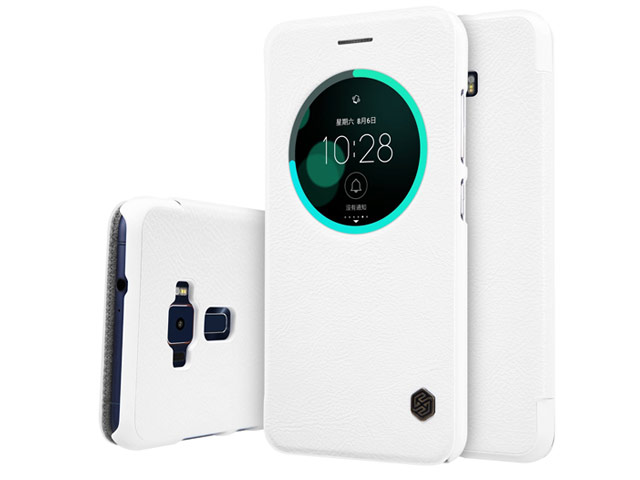Чехол Nillkin Qin leather case для Asus Zenfone 3 ZE552KL (белый, кожаный)