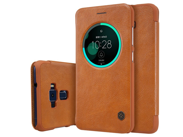 Чехол Nillkin Qin leather case для Asus Zenfone 3 ZE552KL (коричневый, кожаный)