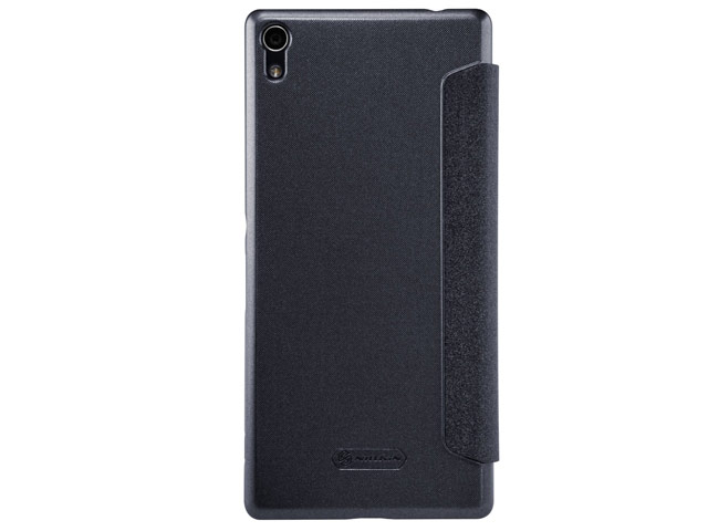 Чехол Nillkin Sparkle Leather Case для Sony Xperia XA ultra (темно-серый, винилискожа)