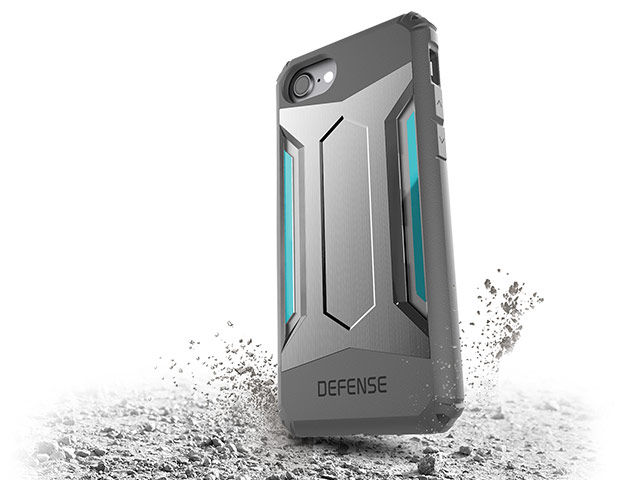 Чехол X-doria Defense Gear для Apple iPhone 7 (серебристый, маталлический)