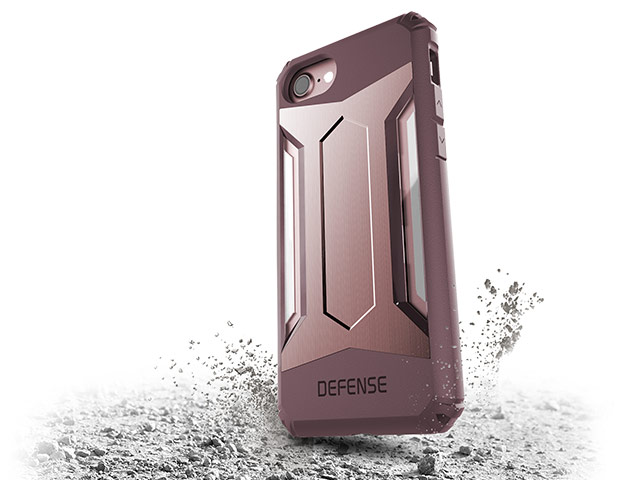 Чехол X-doria Defense Gear для Apple iPhone 7 (розово-золотистый, маталлический)