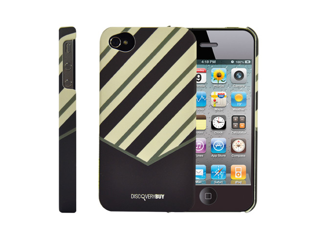 Чехол Discovery Buy Tie Matte Case для Apple iPhone 4/4S (темно-зеленый, пластиковый)