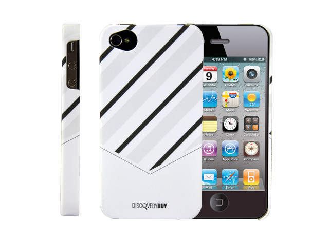 Чехол Discovery Buy Tie Matte Case для Apple iPhone 4/4S (белый, пластиковый)