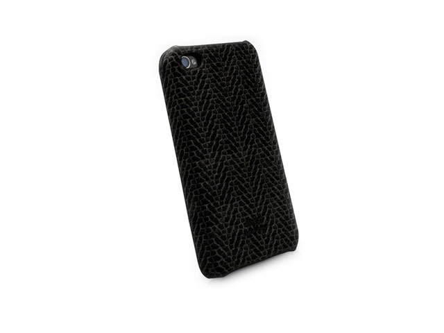 Чехол Kajsa Resort Back case для Apple iPhone 4/4S (черный, кожанный)