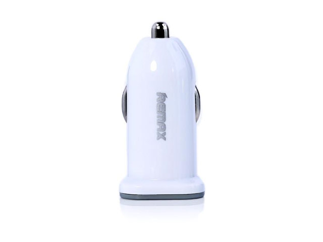 Зарядное устройство Remax Car Charger универсальное (автомобильное, 2.1A, 2xUSB, белое)