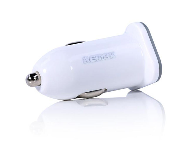 Зарядное устройство Remax Car Charger универсальное (автомобильное, 2.1A, 2xUSB, белое)