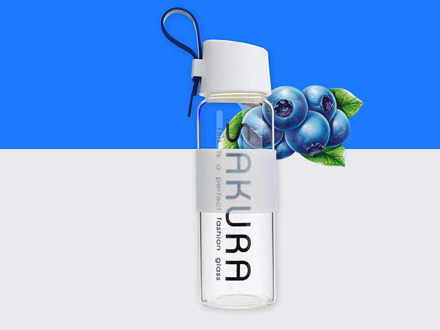 Бутылка для воды Remax Sakura Cup (синяя, 0.49 л.)