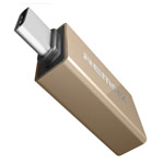 Адаптер Remax OTG-TYPE-C универсальный (USB Type C-USB, золотистый)