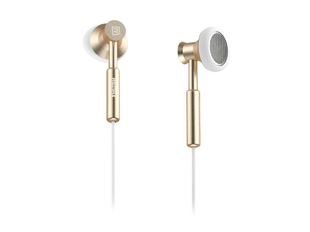 Наушники Remax Metal Earphone RM-305M (золотистые, пульт/микрофон, 20-20000 Гц)