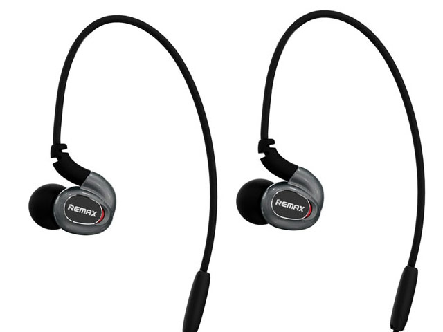 Беспроводные наушники Remax Neckband Bluetooth Headset RM-S8 (черные, пульт/микрофон, 18-22000 Гц)