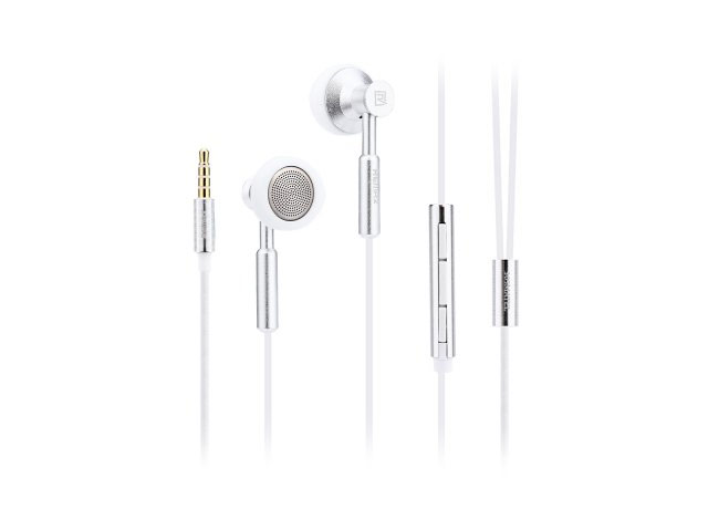 Наушники Remax Metal Earphone RM-305M (серебристые, пульт/микрофон, 20-20000 Гц)