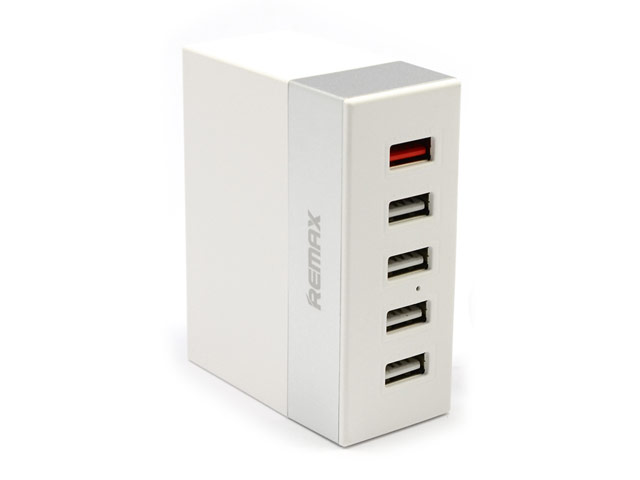 Зарядное устройство Remax USB Charger RU-U1 универсальное (сетевое, 5xUSB, 7.5A, белое)