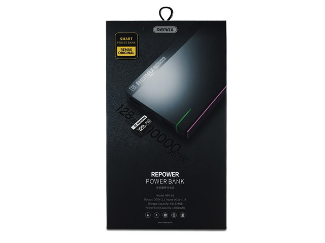 Внешняя батарея Remax Repower Series универсальная (10000 mAh, microSD, розовая)